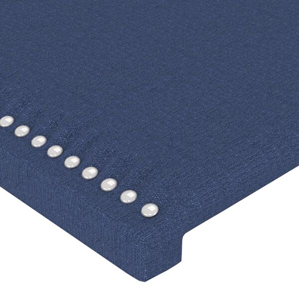 vidaXL Kopfteile Blau 144x5x78/88 cm Stoff