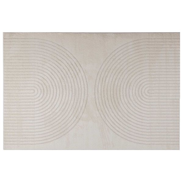 vidaXL Bereichsteppiche HUARTE Creme 280 x 200 cm Polyester
