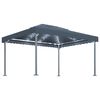 vidaXL Pavillon mit LED-Lichterkette 400x300 cm Anthrazit Aluminium