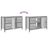 vidaXL Waschbeckenunterschrank mit Schubladen Grau Sonoma 90x34,5x60cm