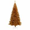 vidaXL Weihnachtsbaum mit 300 LEDs mit St&auml;nder Gold 180 cm PET