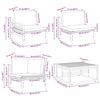 vidaXL Garten-Sofa-Set 12 pcs Anthrazit Stahl