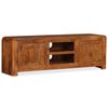 vidaXL TV-Schrank Massivholz mit Honigfarbenem Finish 120x30x40 cm