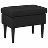 vidaXL Hocker Schwarz 55 x 35 x 41 cm Stoff