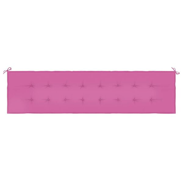 vidaXL Gartenbank-Auflage Rosa 200x50x4 cm Stoff