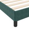 vidaXL Boxspringbett mit Matratze Dunkelgr&uuml;n 120 x 190 cm Stoff
