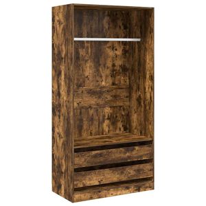 vidaXL Kleiderschrank R&auml;uchereiche 100x50x200 cm Holzwerkstoff