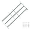 vidaXL Sicherheitsgitter f&uuml;r Fenster mit 3 Querstangen 3 pcs