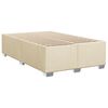 vidaXL Boxspringbett mit Matratze Creme 90x190 cm Stoff