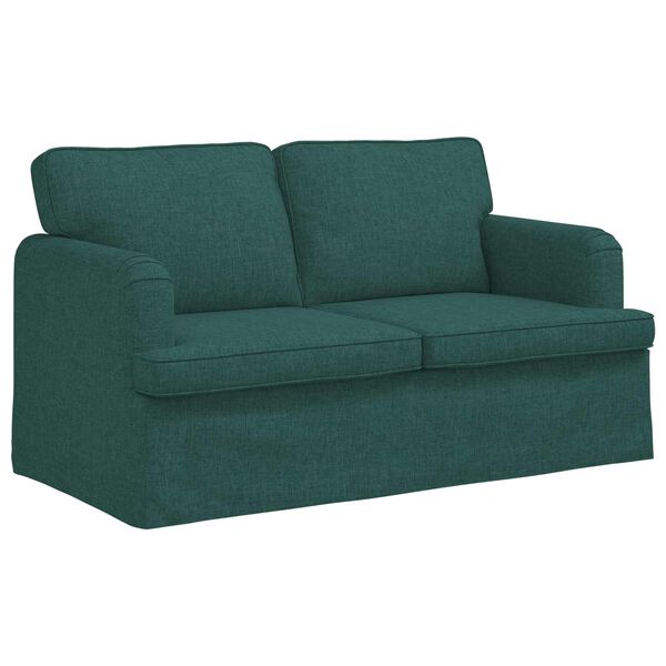 vidaXL Sofa Dunkelgr&uuml;n Gesamtabmessungen: 144 x 80 x 85 cm (B x T x H)