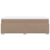 vidaXL Boxspringbett mit Matratze Cappuccino-Braun 90x190cm Kunstleder