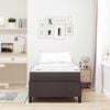 vidaXL Boxspringbett Dunkelbraun 100 x 200 cm Stoff