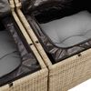 vidaXL Garten-Sofa-Set mit Kissen mit Kissen 11 pcs Beige und Hellgrau