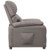 vidaXL Relaxsessel Taupe Stoff