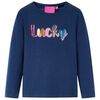 Kinder-Langarmshirt Marineblau 104
