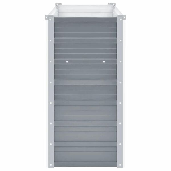 vidaXL Garten-Hochbeet Verzinkter Stahl 160x40x77 cm Grau