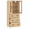 vidaXL Highboard Sonoma-Eiche 69,5x34x180 cm Holzwerkstoff