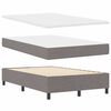 vidaXL Boxspringbett mit Matratze mit LED Taupe 120 x 200 cm Stoff