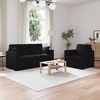 vidaXL Sofa 2 pcs Schwarz 158 x 78 x 80 cm Samt