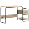 vidaXL Schreibtisch mit Stauraum Sonoma-Eiche 131,5 x 50 x 75,5 cm