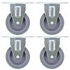 vidaXL Bockrollen 4 Stk. 75 mm