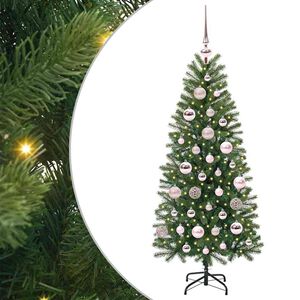 vidaXL K&uuml;nstlicher Weihnachtsbaum mit 150 LEDs Gr&uuml;n 120 cm PE und PVC