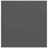 vidaXL Schweberegal Hochglanz-Grau 23x23,5x3,8 cm MDF