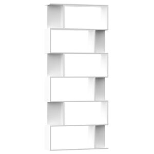 vidaXL B&uuml;cherregal/Raumteiler Wei&szlig; 80x24x192 cm Holzwerkstoff