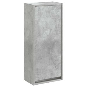 vidaXL Wandmontierte Waschbecken-Vanit&auml;t Betongrau 35 x 20 x 81 cm