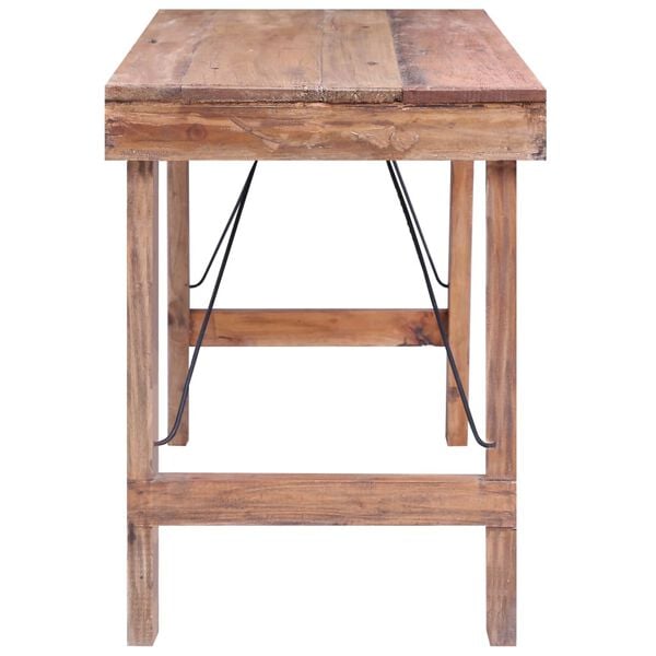 vidaXL Esstisch 120x60x80 cm Altholz Massiv