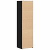 vidaXL Highboard 2 pcs Schwarz Eichen-Optik 50 x 42,5 x 185 cm