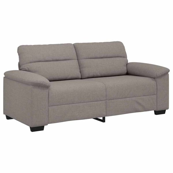 vidaXL 2-Sitzer-Sofa Taupe 180x81x84 cm Stoff