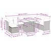 vidaXL 9-tlg. Garten-Sofagarnitur mit Kissen Braun Poly Rattan Akazie
