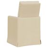 vidaXL Esszimmerst&uuml;hle 2 pcs Creme 57 x 67 x 98 cm Stoff
