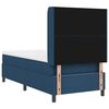 vidaXL Boxspringbett mit Matratze mit Kopfteil Blau 200 x 100 cm Stoff