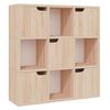 vidaXL B&uuml;cherregal Sonoma-Eiche 88,5x27,5x88 cm Holzwerkstoff