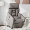 vidaXL Relaxsessel mit Aufstehhilfe Taupe Stoff
