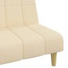 vidaXL Schlafsofa 2-Sitzer Creme Stoff