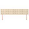 vidaXL Kopfteile 2 Stk. Creme 80x5x78/88 cm Stoff