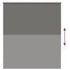 vidaXL Verdunkelungsrollo Grau 120x130cm Stoffbreite 116,6cm Polyester