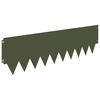 vidaXL Raseneinfassung 20 pcs 103 x 30 cm Metall Olivgr&uuml;n