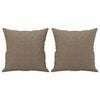 vidaXL 2-Sitzer-Sofa mit Kissen Taupe 140 cm Stoff