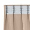 vidaXL Verdunkelungs-Vorh&auml;nge mit Ringen 2 pcs Taupe 140 x 140 cm