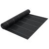 vidaXL Unkrautfolie Schwarz 2x25 m PP