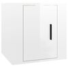 vidaXL TV-Wandschrank Hochglanz-Wei&szlig; 40x34,5x40 cm