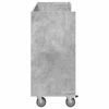 vidaXL Golf Schrank Mit Rad Uni Beton Grau 120 x 45 x 98 cm