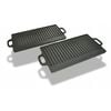 vidaXL Grillplatte Wendeplatte 2 Stk. Gusseisen 38x23 cm