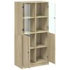 vidaXL Highboard mit T&uuml;ren Sonoma-Eiche 68x37x142 cm Holzwerkstoff