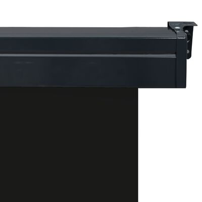 vidaXL Balkon-Seitenmarkise 85x250 cm Schwarz