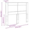 vidaXL Kopfteil mit Kopfteil Artisan-Eiche 120 cm Holzwerkstoff